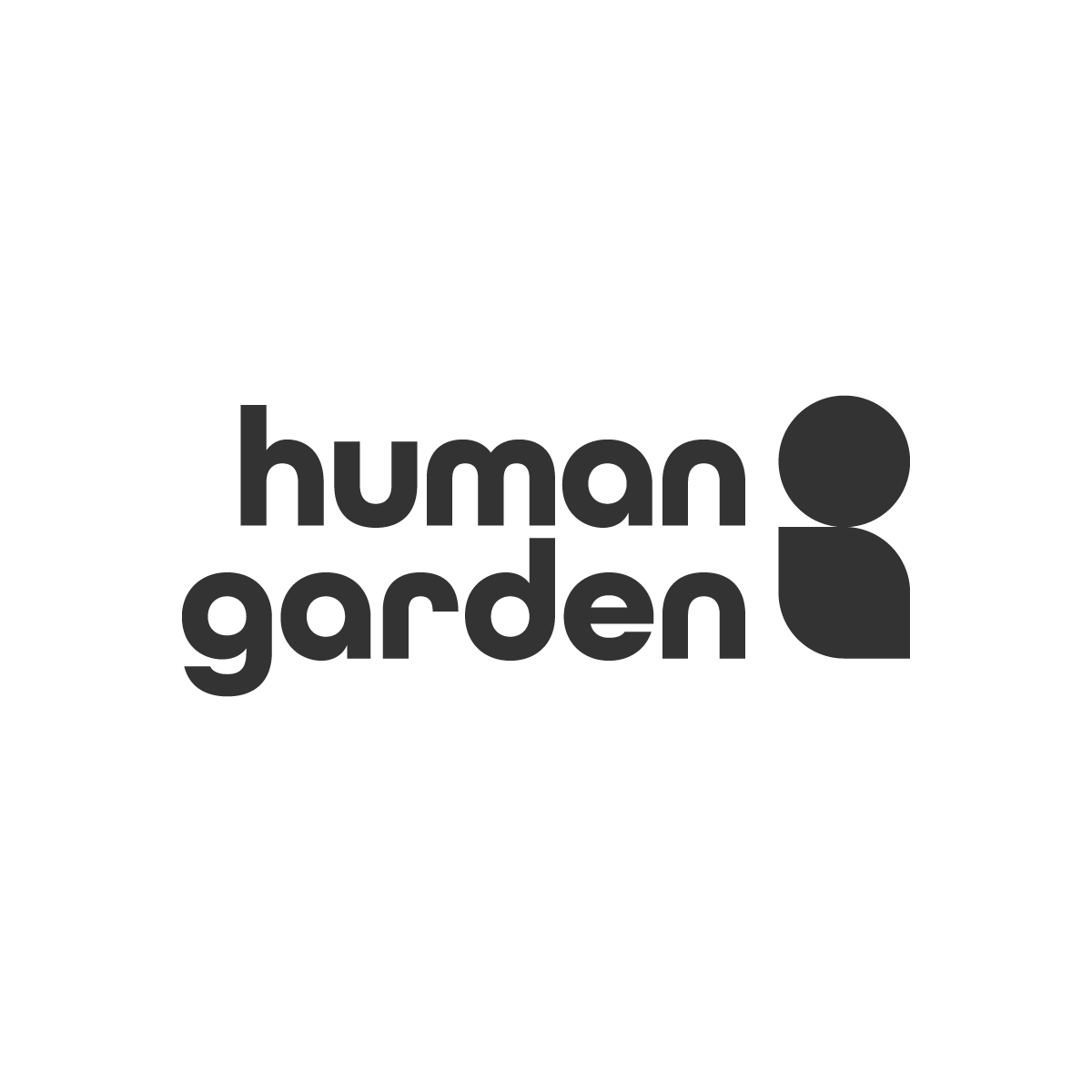 Human Garden logotipo nero